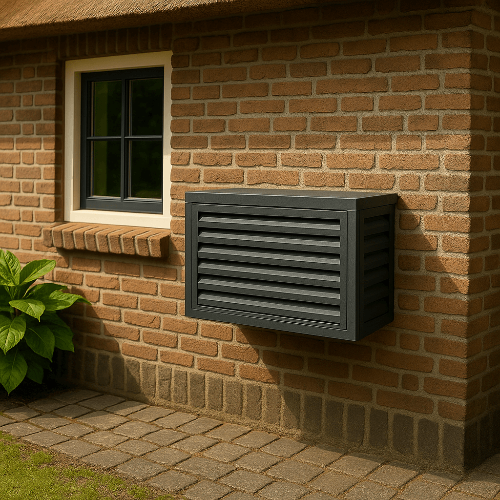 Zelfgemaakte airco omkasting Doe-het-zelf airco omkasting