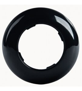 Retro enkel afdekraam 81 mm zwart