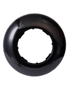 Retro enkel afdekraam 85 mm zwart